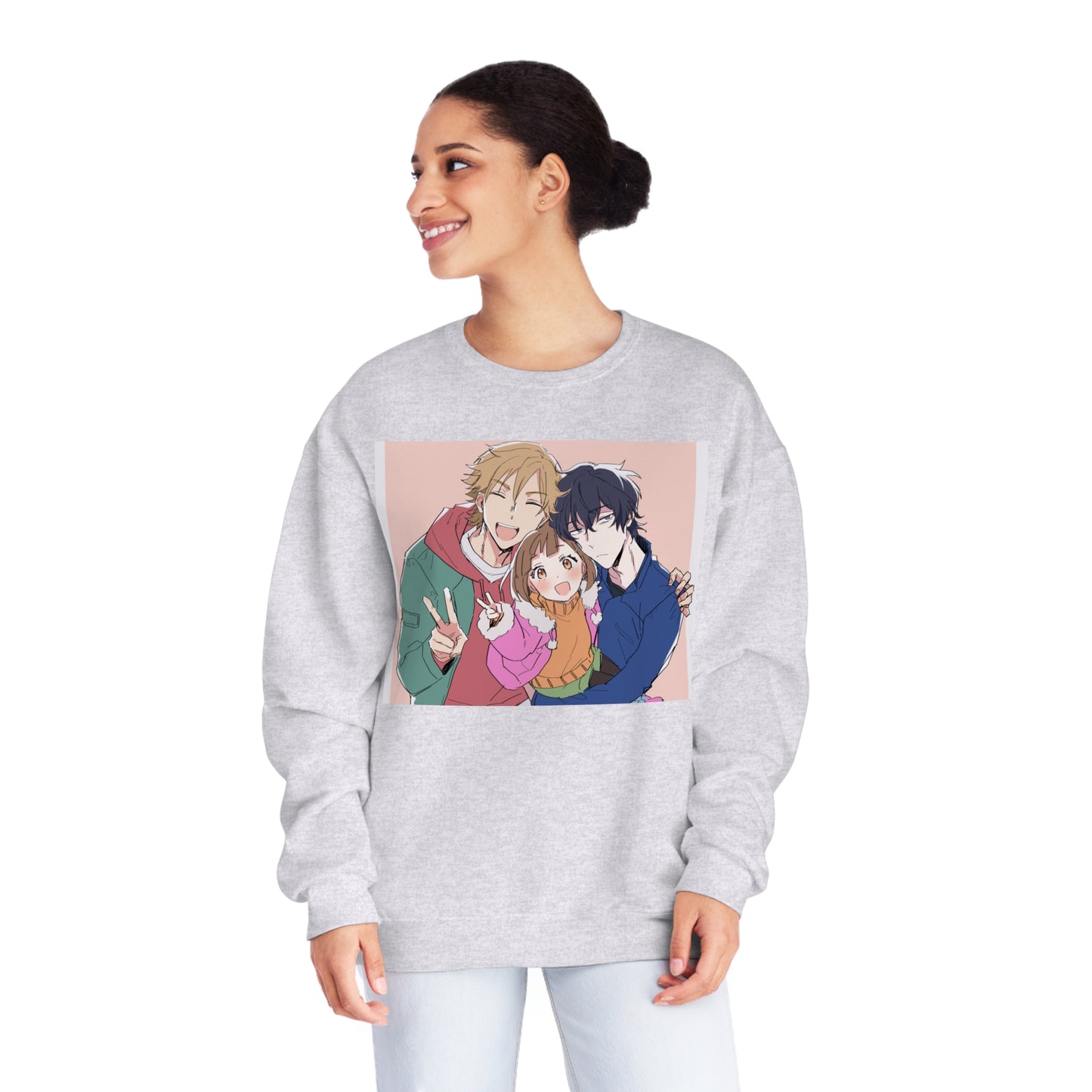 Buddy Daddies Anime Cartoon Unisex NuBlend® Crewneck Sweatshirt