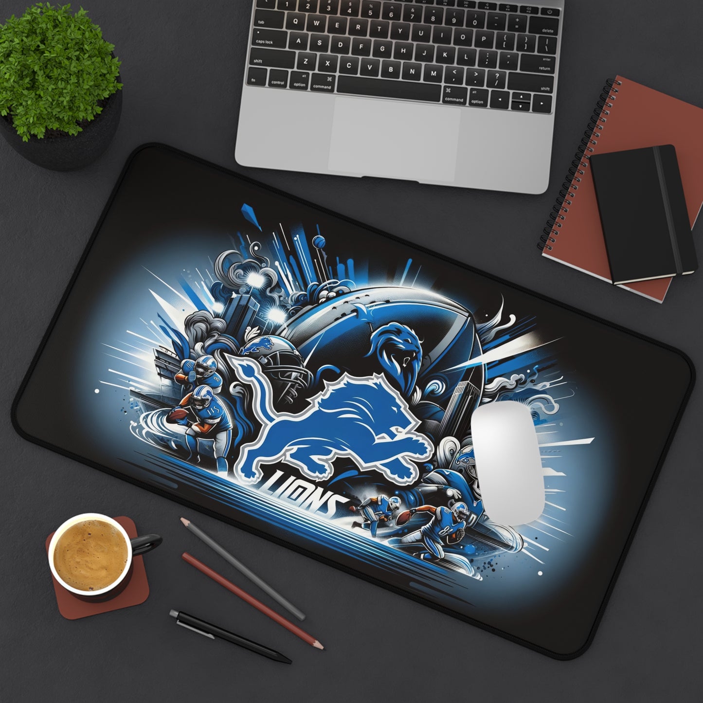 Detroit Lions NFL Football High Definition Desk Mat Mousepad