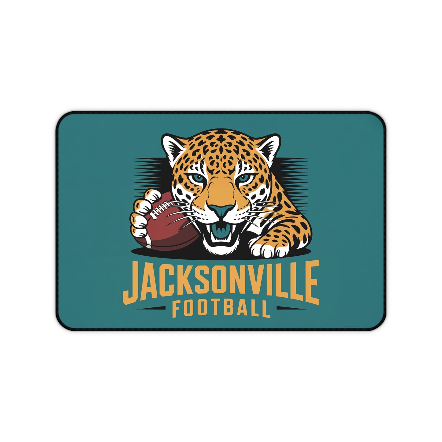 Jacksonville Football High Definition Print Non Slip Desk Mat Office Home Mouse Pad Sports Fan Gift Ultra Smooth Surface Rubber Backing