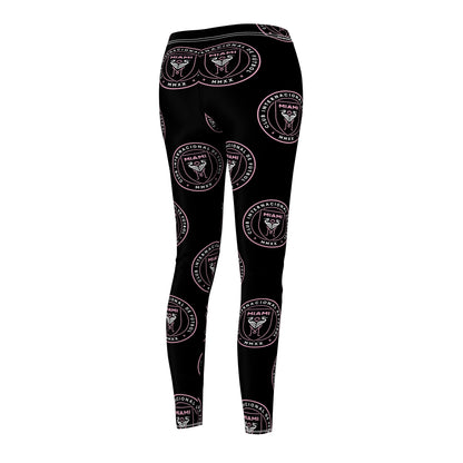 Inter Miami MLS soccer logo Black Women's Casual Leggings