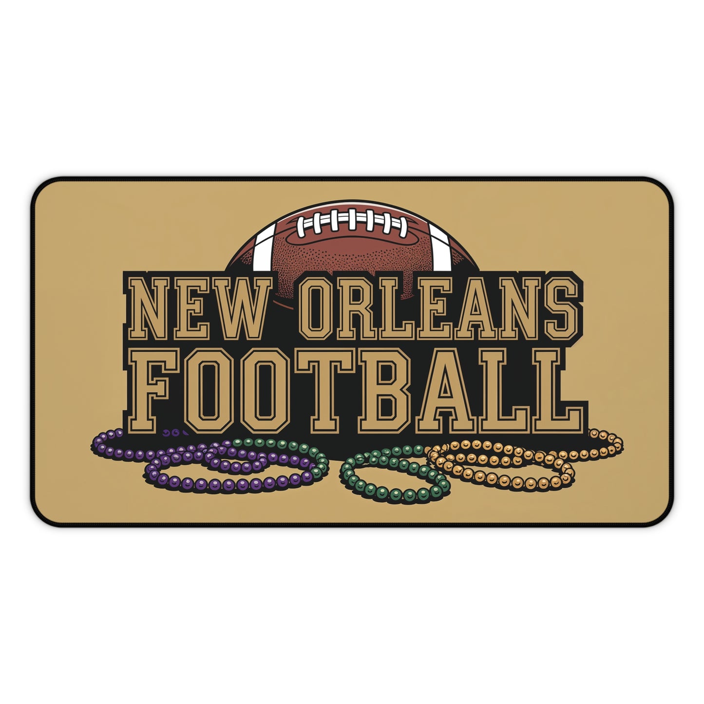 New Orleans Football High Definition Print Non Slip Desk Mat Office Home Mouse Pad Sports Fan Gift Ultra Smooth Surface Rubber Backing