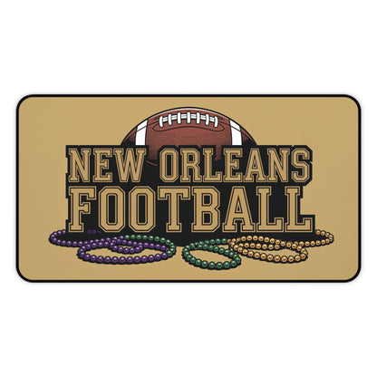 New Orleans Football High Definition Print Non Slip Desk Mat Office Home Mouse Pad Sports Fan Gift Ultra Smooth Surface Rubber Backing
