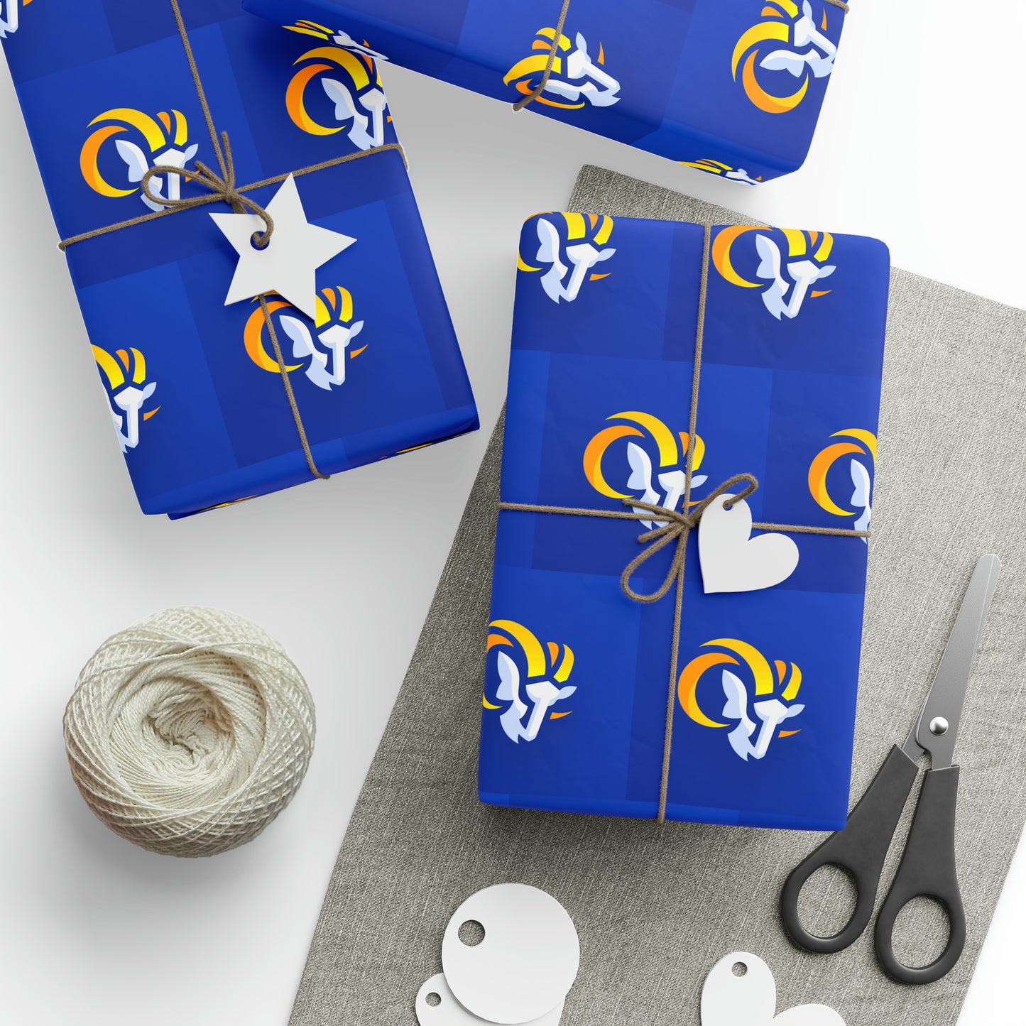 LA Rams Los Angeles NFL Football Birthday Gift Wrapping Paper Holiday