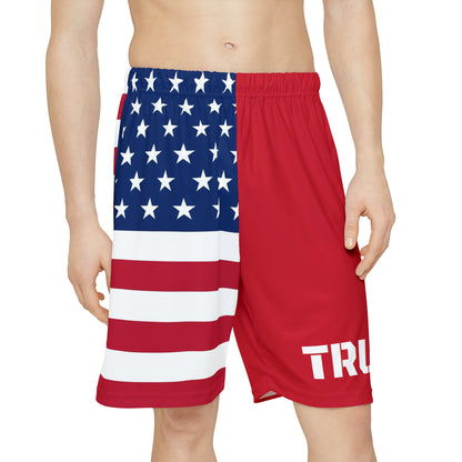 Trump 2024 American Flag Men’s Sports Athletic Shorts