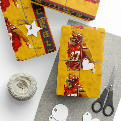 Travis Kelce Kansas City Chiefs Football Birthday Gift Wrapping Papers