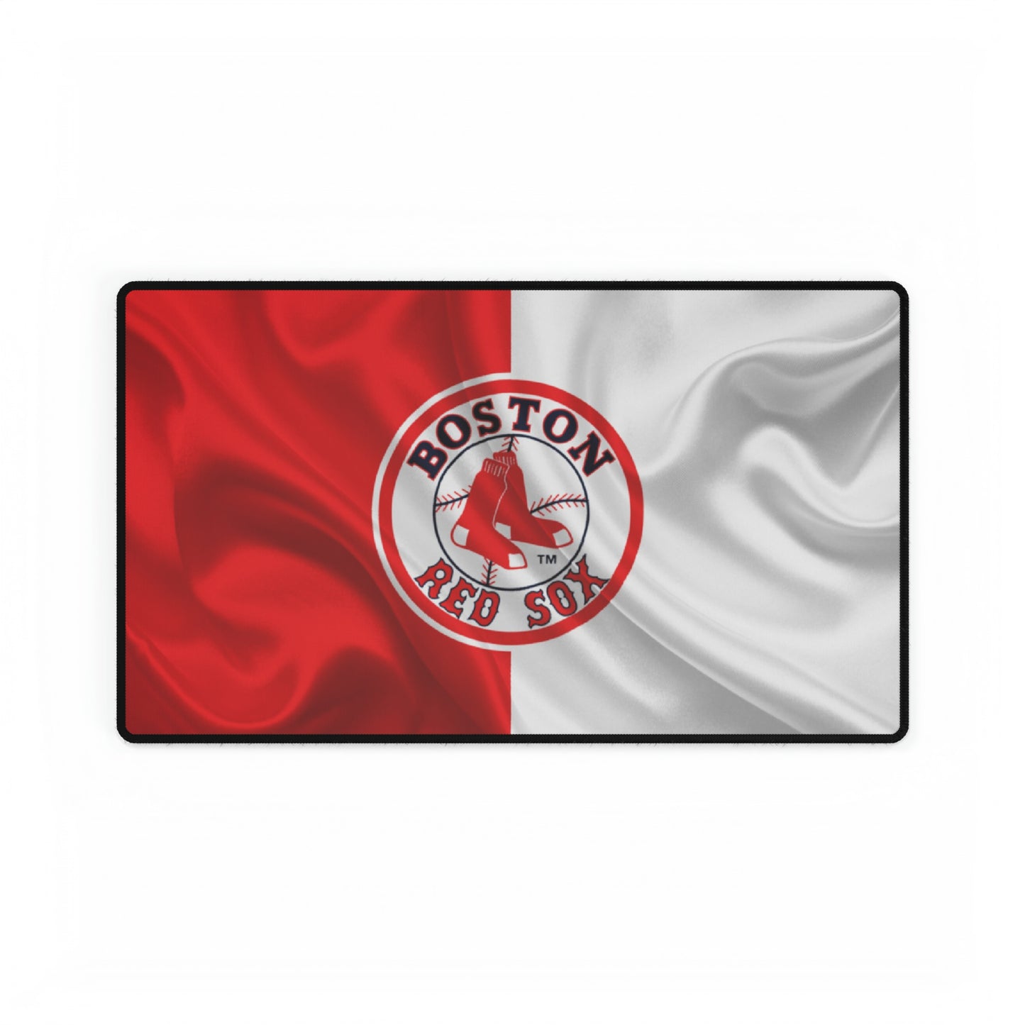 Boston Red Sox Wavy flag look MLB Baseball High Definition Desk Mat