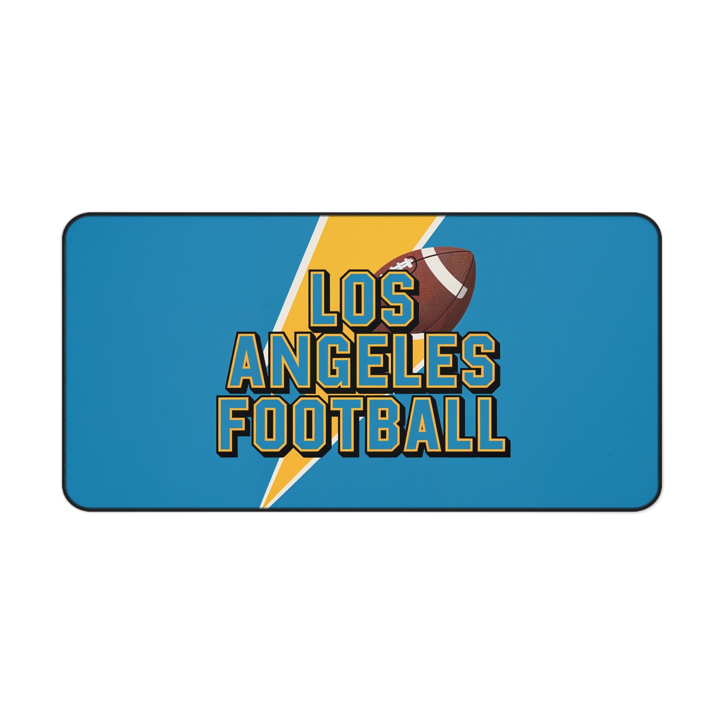 Los Angeles Football High Definition Print Non Slip Desk Mat Office Home Mouse Pad Sports Fan Gift Ultra Smooth Surface Rubber Backing