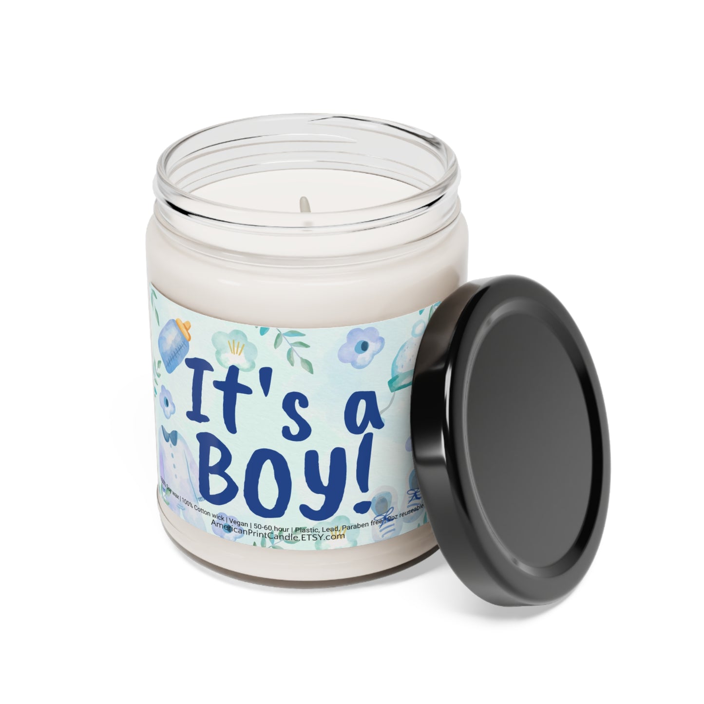 It's a Boy Scented Soy Candle, 9oz Birthday Gift Birth