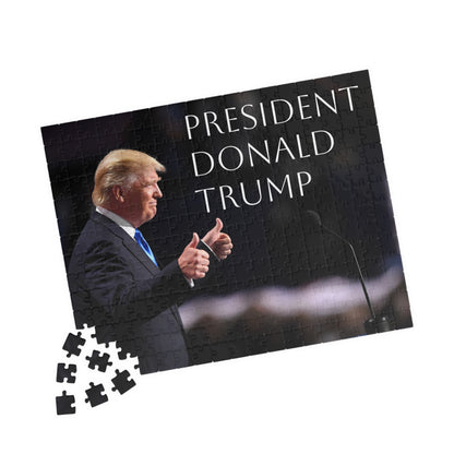 President Trump chipboard High-Definition Printed Puzzle (252, 520, 1014-piece)