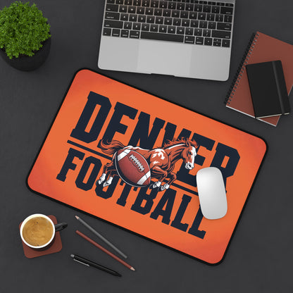 Denver Football High Definition Print Non Slip Desk Mat Office Home Mouse Pad Sports Fan Gift Ultra Smooth Surface Rubber Backing