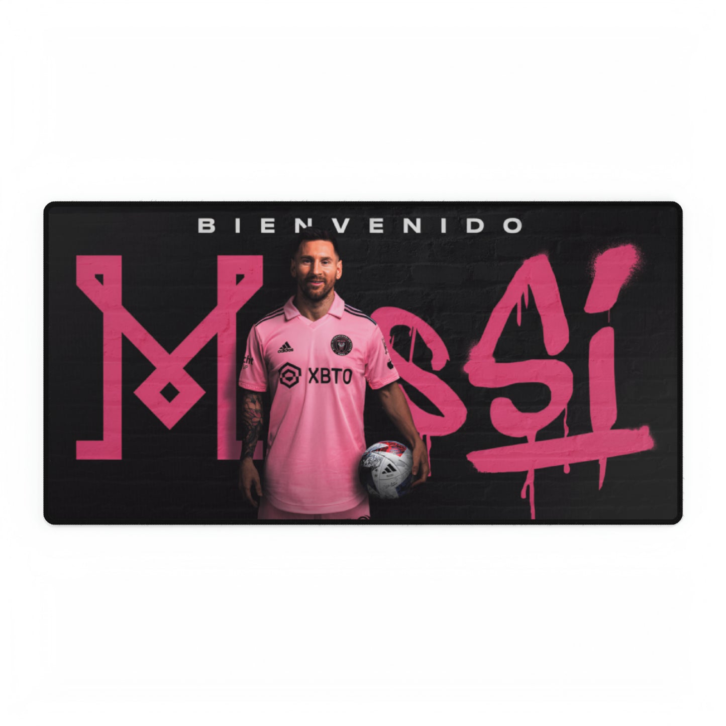 Messi Inter Miami Soccer MLs Futbol High Definition Schreibtischunterlage Mousepad