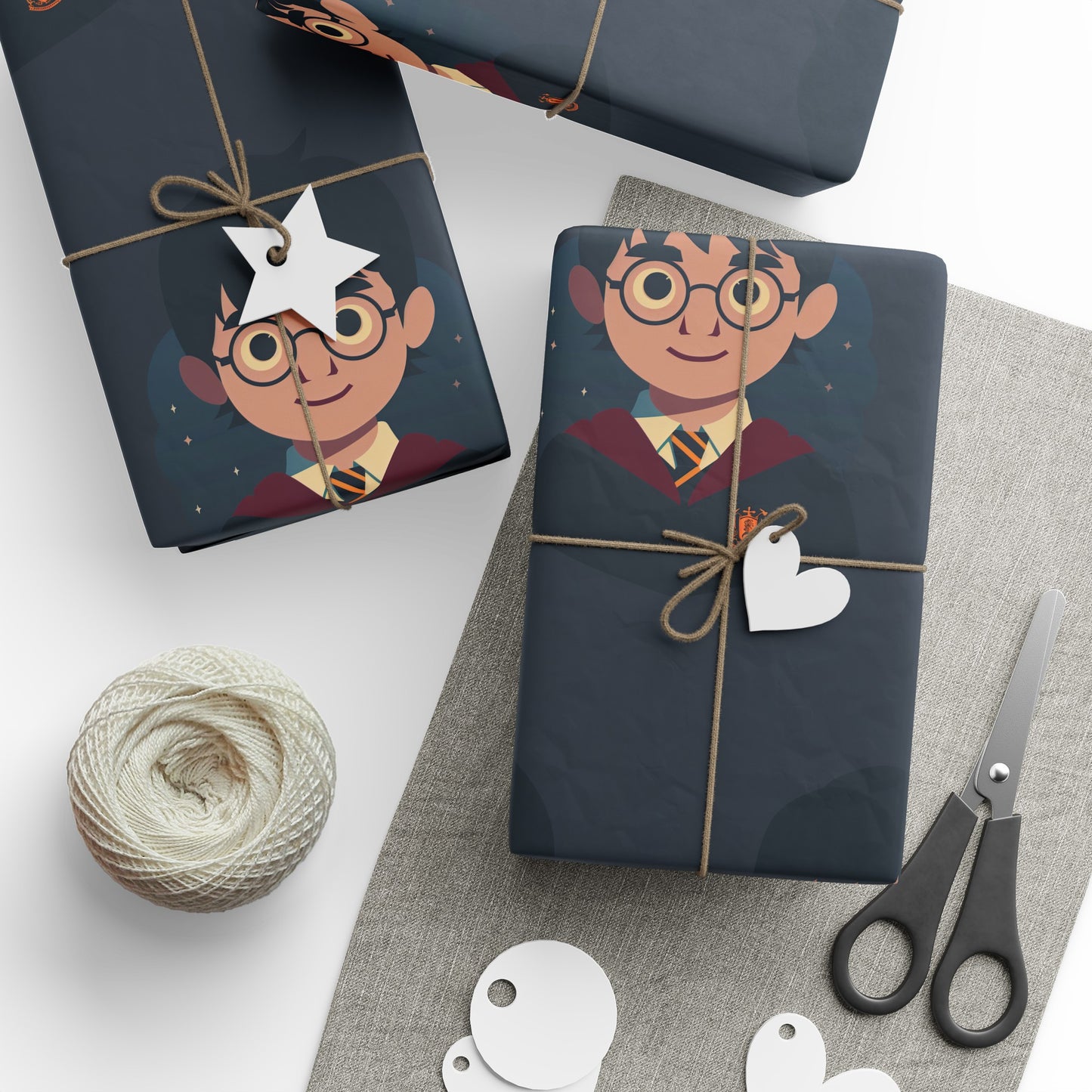 Copy of Harry Potter Cartoon Movie Game holiday present Birthday Gift Wrapping Papers