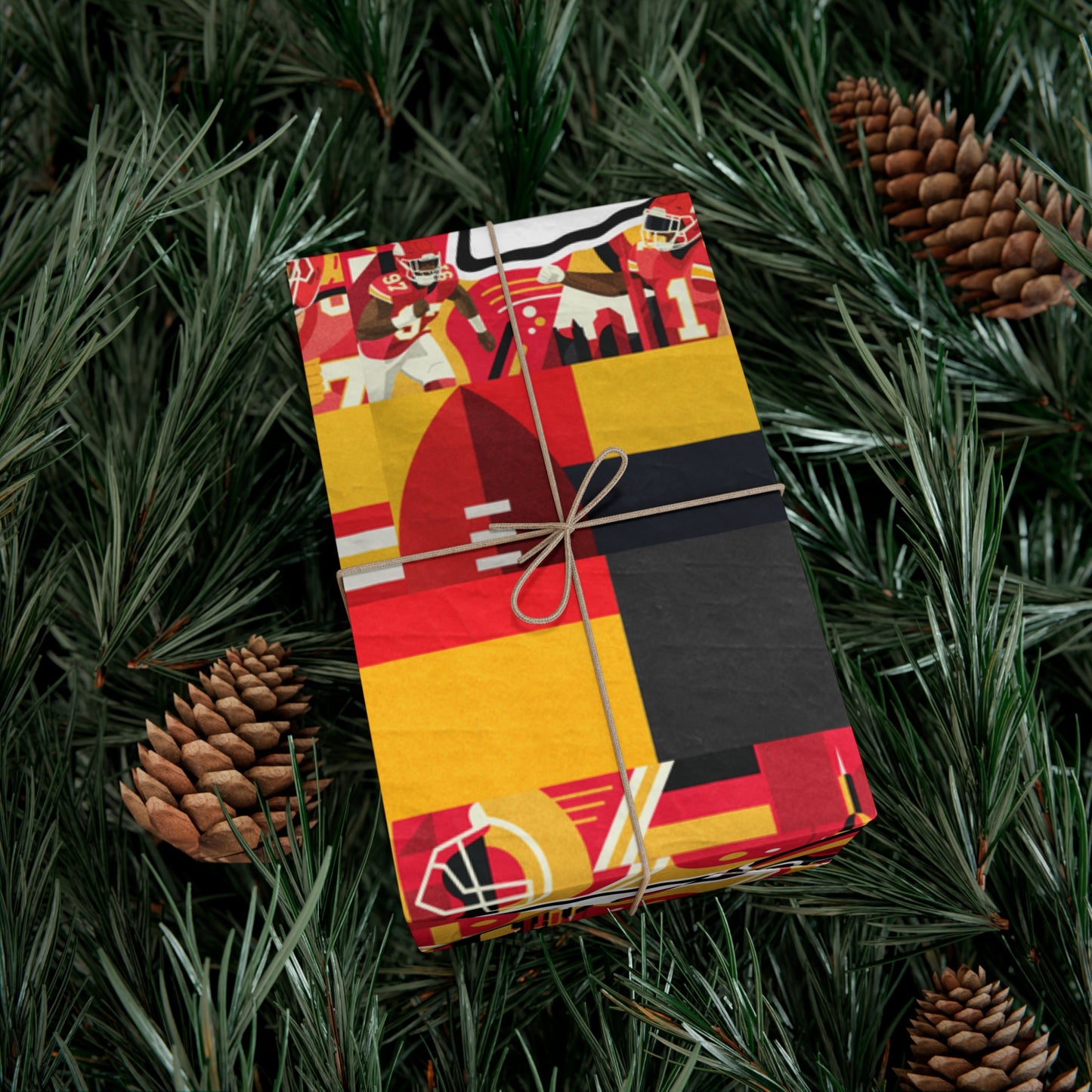Kansas City Chiefs NFL Christmas Holiday Gift Wrapping Papers Matte or Satin