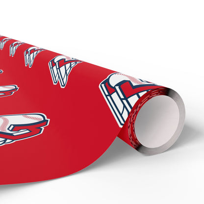 Cleveland Guardians Baseball MLB Birthday Graduation Holiday Gift Wrapping Paper