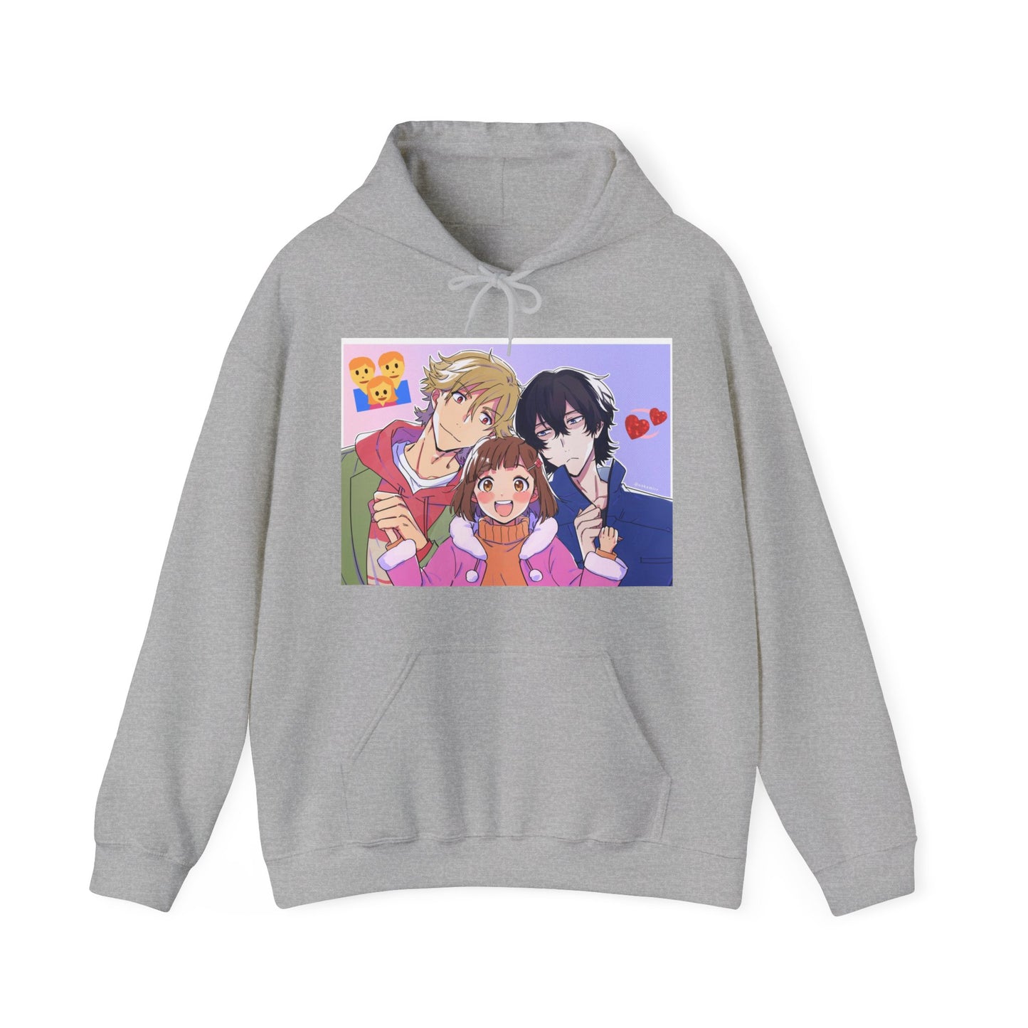 Buddy Daddies Anime Cartoon Unisex Heavy Blend Hooded Sweatshirt