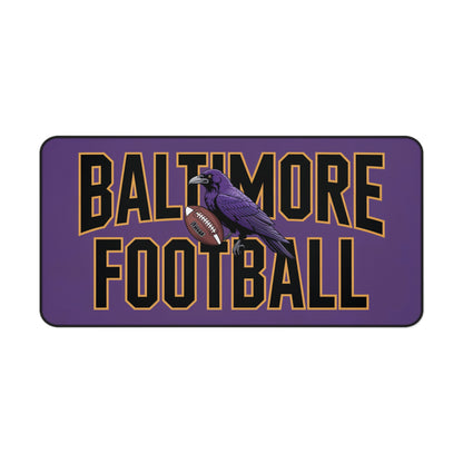 Baltimore Football High Definition Print Non Slip Desk Mat Office Home Mouse Pad Sports Fan Gift Ultra Smooth Surface Rubber Backing