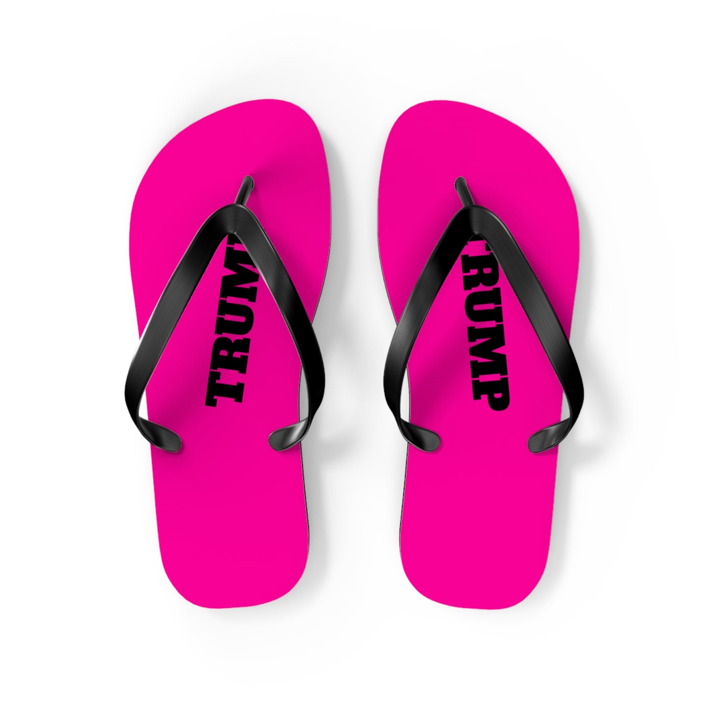 Hot Pink Trump Comfy Summer Beach Unisex Flip Flops