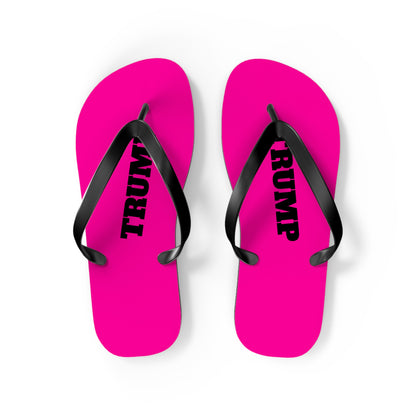 Hot Pink Trump Comfy Summer Beach Unisex Flip Flops