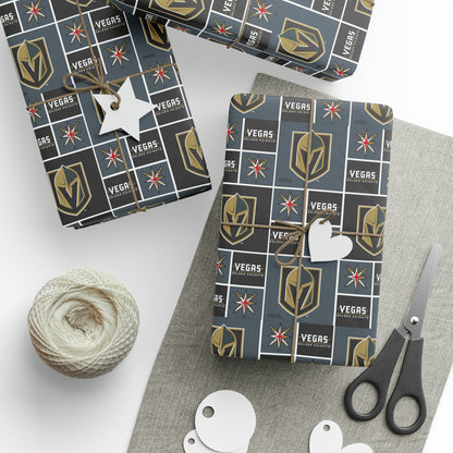 Las Vegas Golden Knights NHL Hockey Birthday Gift Wrapping Papers Holiday