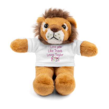 I love you like Travis Loves Taylor Stuffed Animal with Tee gift T-shirt Choose Style