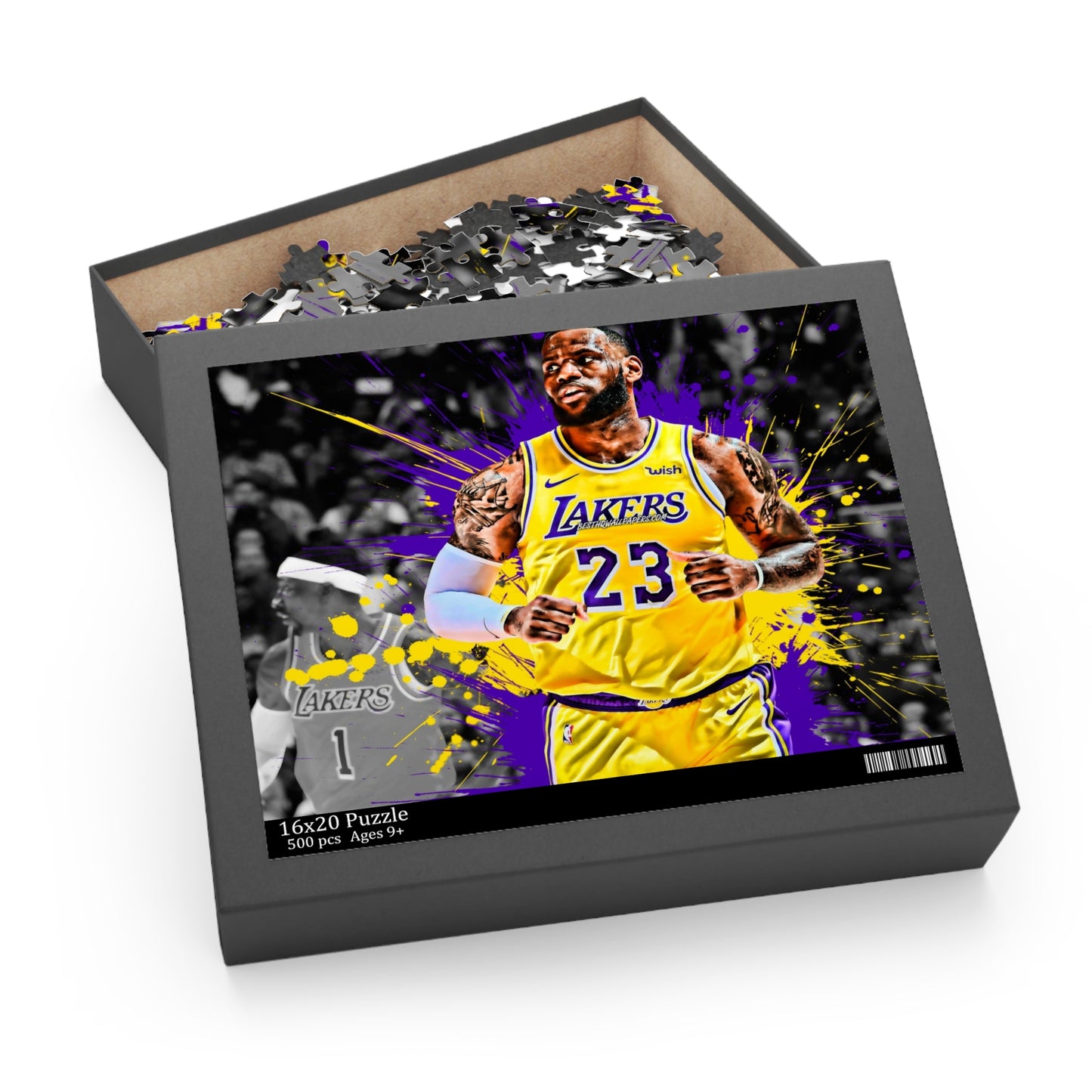 LeBron James 252 or 500 Piece Puzzle Basketball Lakers NBA