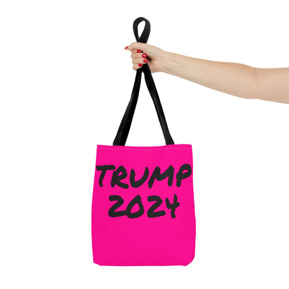 Hot Pink Trump 2024 Rally Durable Heavy Duty Tote Bag