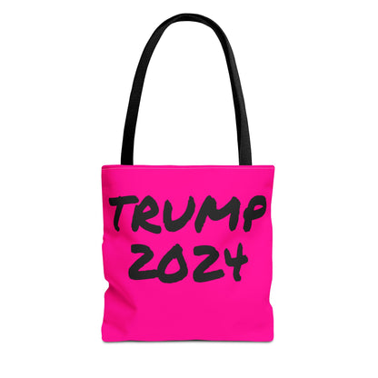 Hot Pink Trump 2024 Rally Durable Heavy Duty Tote Bag