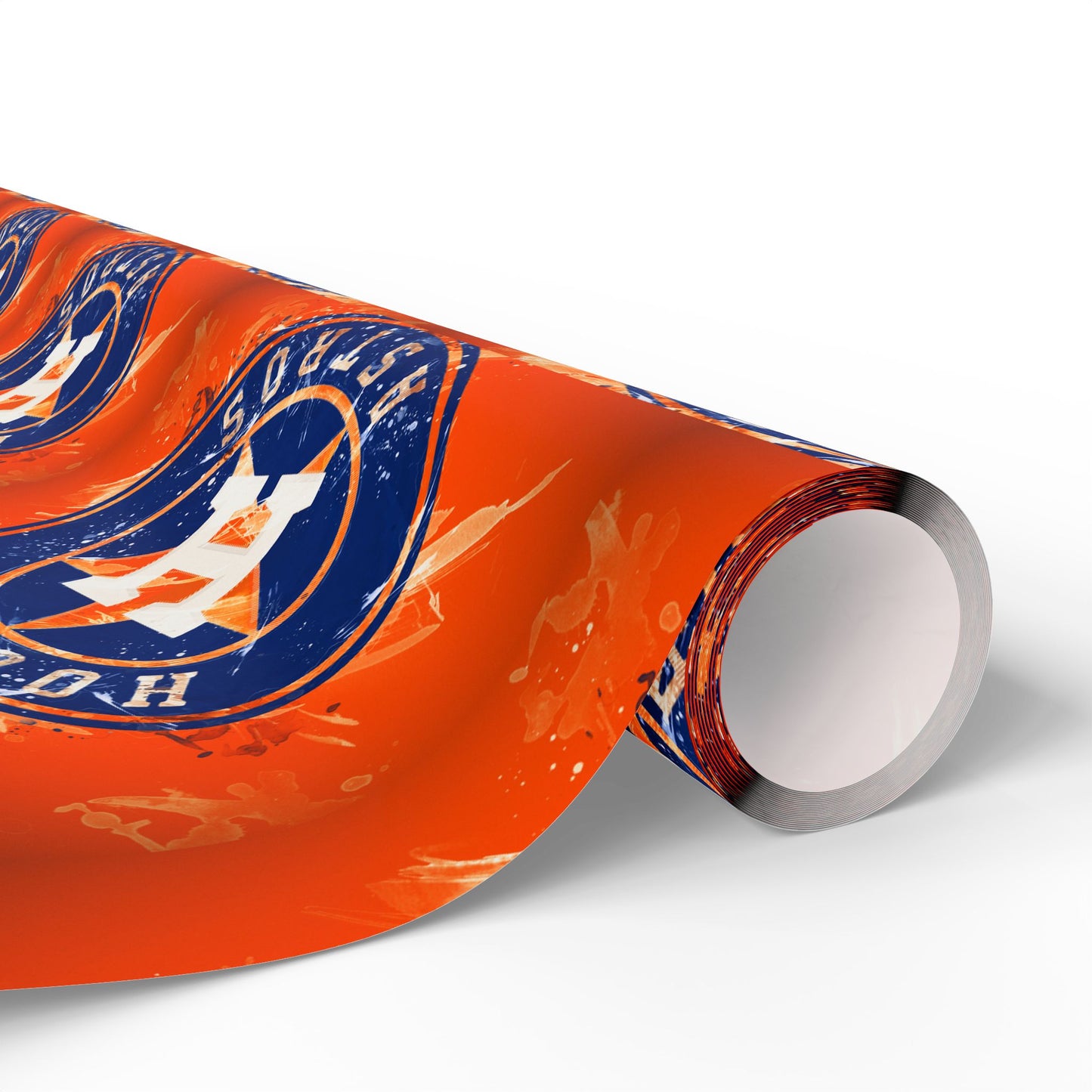 Houston Astros Baseball MLB Birthday Graduation Holiday Gift Wrapping Paper
