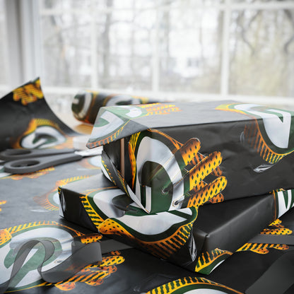 Green Bay Packers Gloves Birthday Gift Wrapping Paper football Holiday