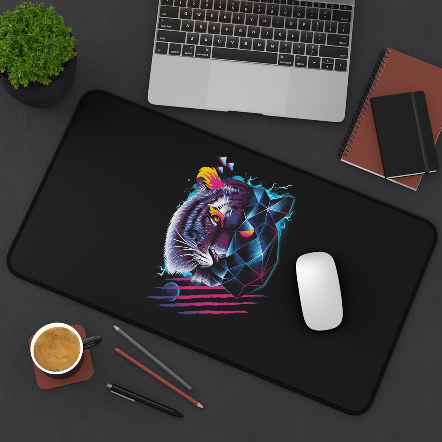 Retro Tiger Art High Definition Game Home Video Game PC PS Desk Mat Mousepad