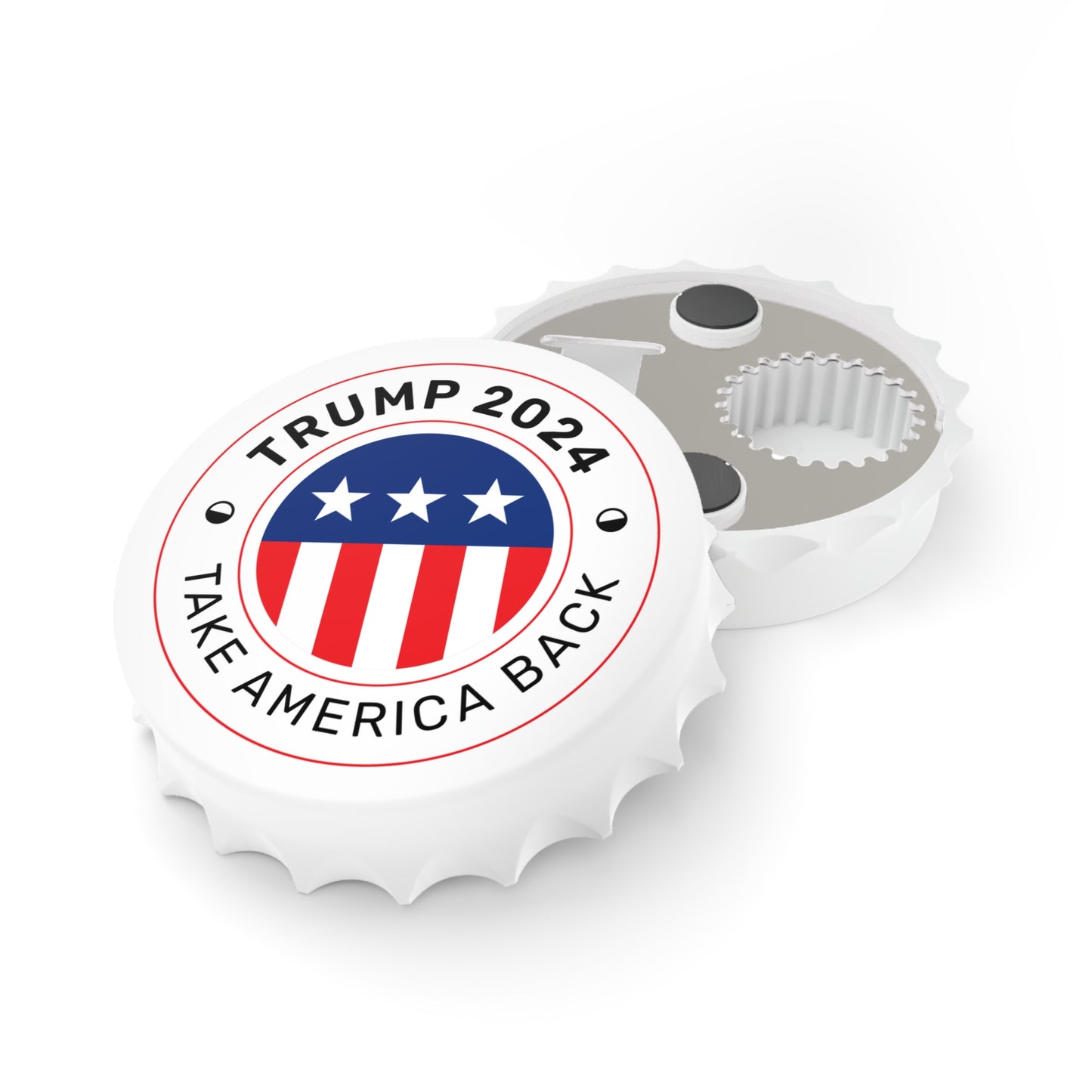 Trump 2024 Take America Back Circle Logo Bottle and Can Opener