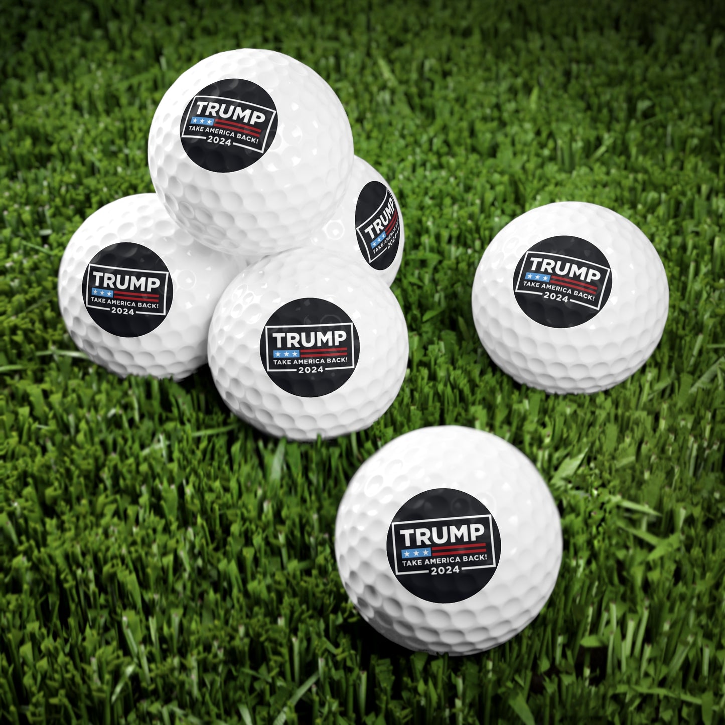 Trump Take America Back 2024 MAGA American Made Golf Balls, 6pcs