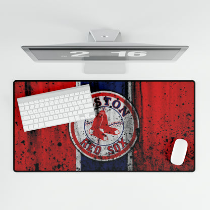Boston Red Sox Paint splatter MLB Baseball High Definition Desk Mat
