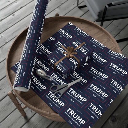 Trump 2024 90GSM Make America Great Again MAGA Christmas Gift Present Wrapping Papers