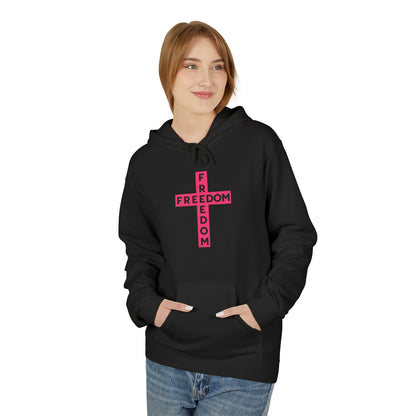 Freedom Cross Pink Hoodie Charlie Kirk Fan Gear