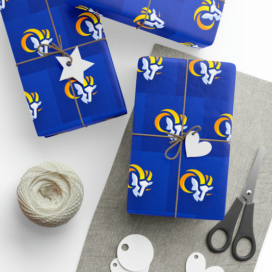 LA Rams Los Angeles NFL Football Birthday Gift Wrapping Paper Holiday