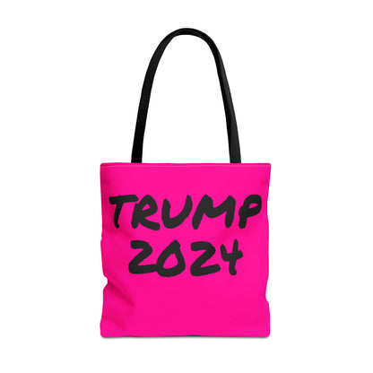 Hot Pink Trump 2024 Rally Durable Heavy Duty Tote Bag