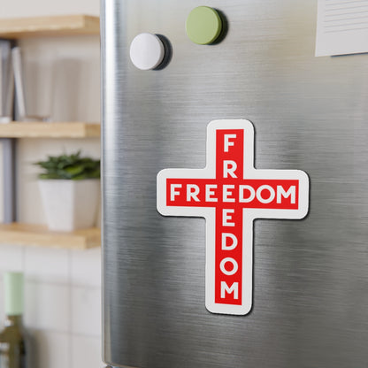 Freedom Cross Die-Cut Magnet