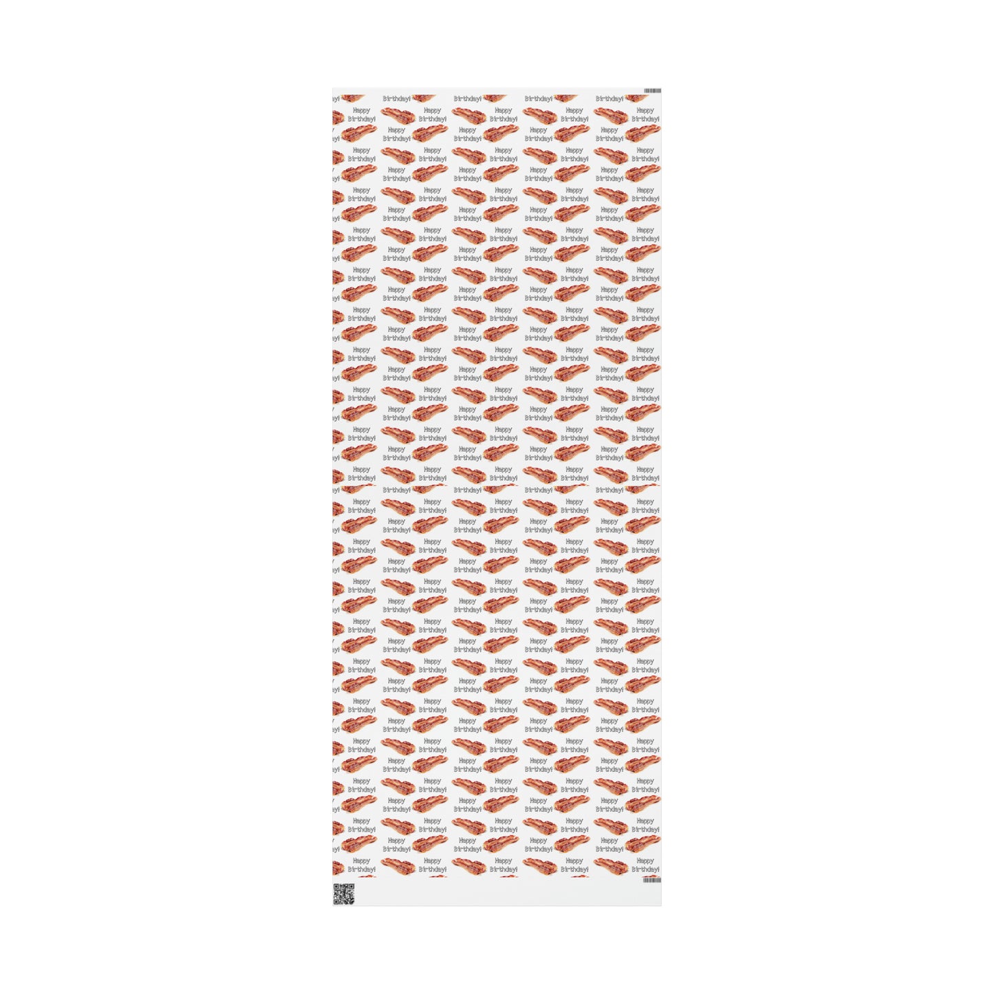 Real Bacon High Definition Happy Birthday Gift Present Holiday Wrapping Paper