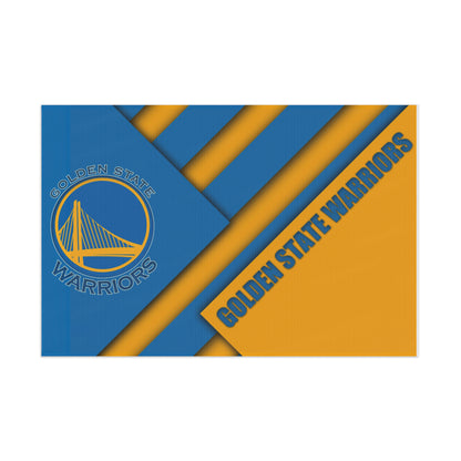 Basketball-Flagge der Golden State Warriors, NBA-Weltmeister, hochauflösender Druck