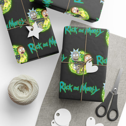 Rick and Morty High Definition Funny Cartoon Birthday Gift Wrapping Paper Holiday