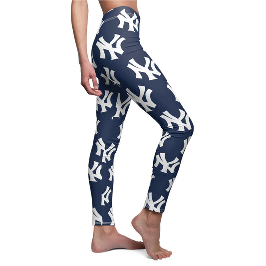 New York Yankees MLB Baseball Women's Casual Comfy Leggings