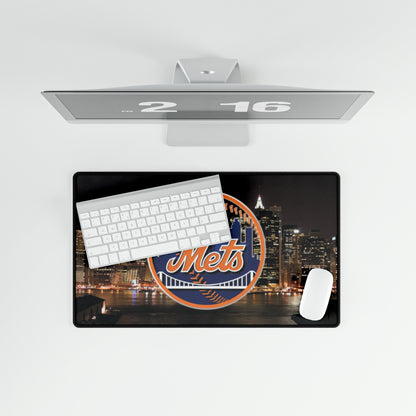 New York Mets City Logo MLB Baseball High Definition Print Desk Mat Mousepad