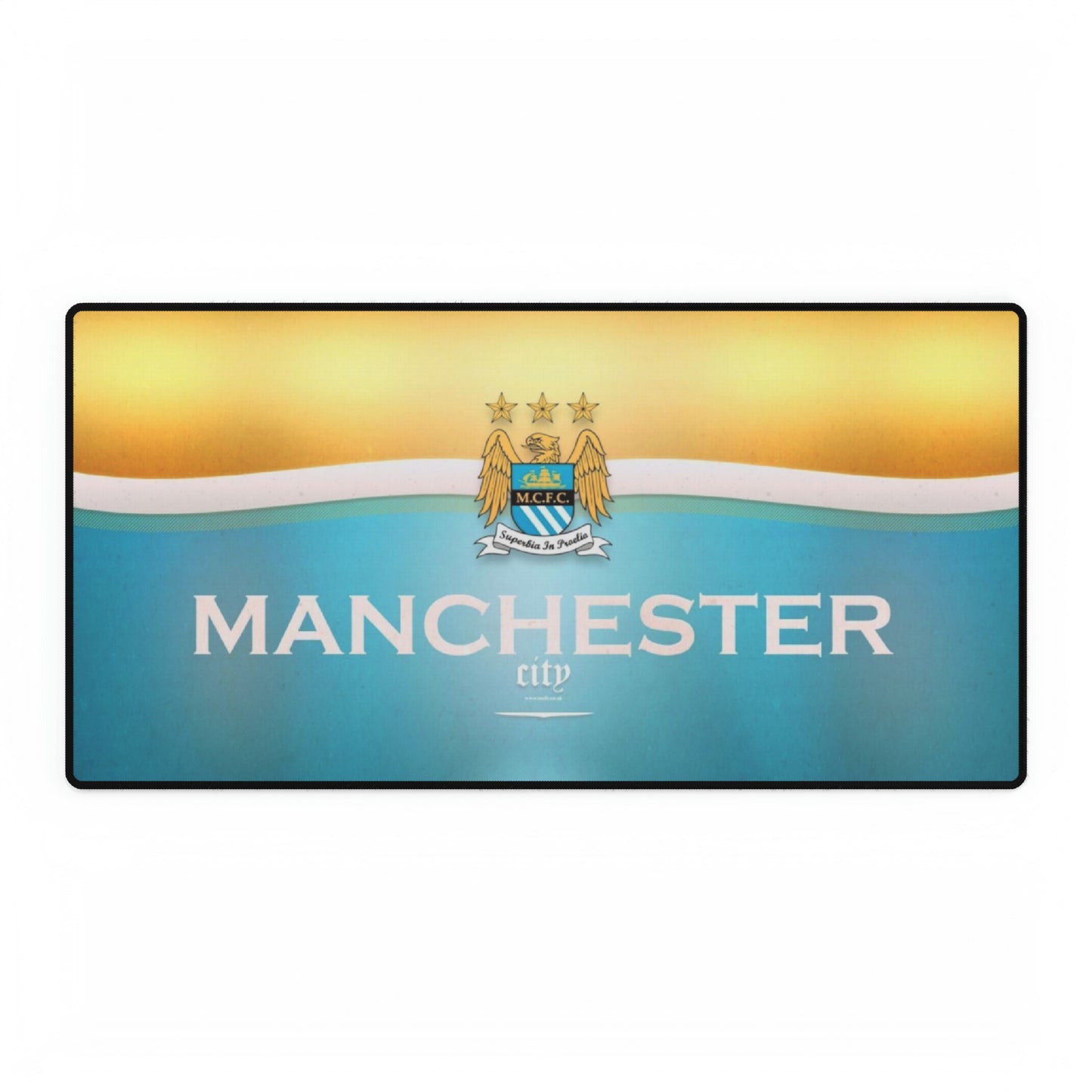 Manchester City Premier League Soccer Futbol High Definition Schreibtischunterlage Mousepad