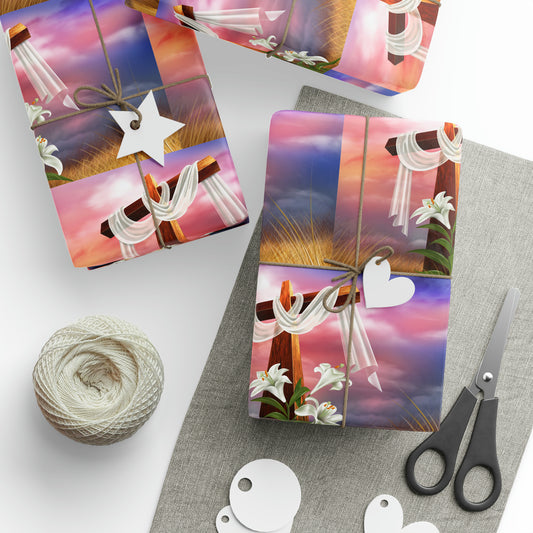 Cross Jesus God Confirmation Religious Birthday Gift Present Holiday Wrapping Paper