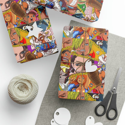 One Monkey D. Luffy Piece Anime Cartoon Birthday Gift Wrapping Papers