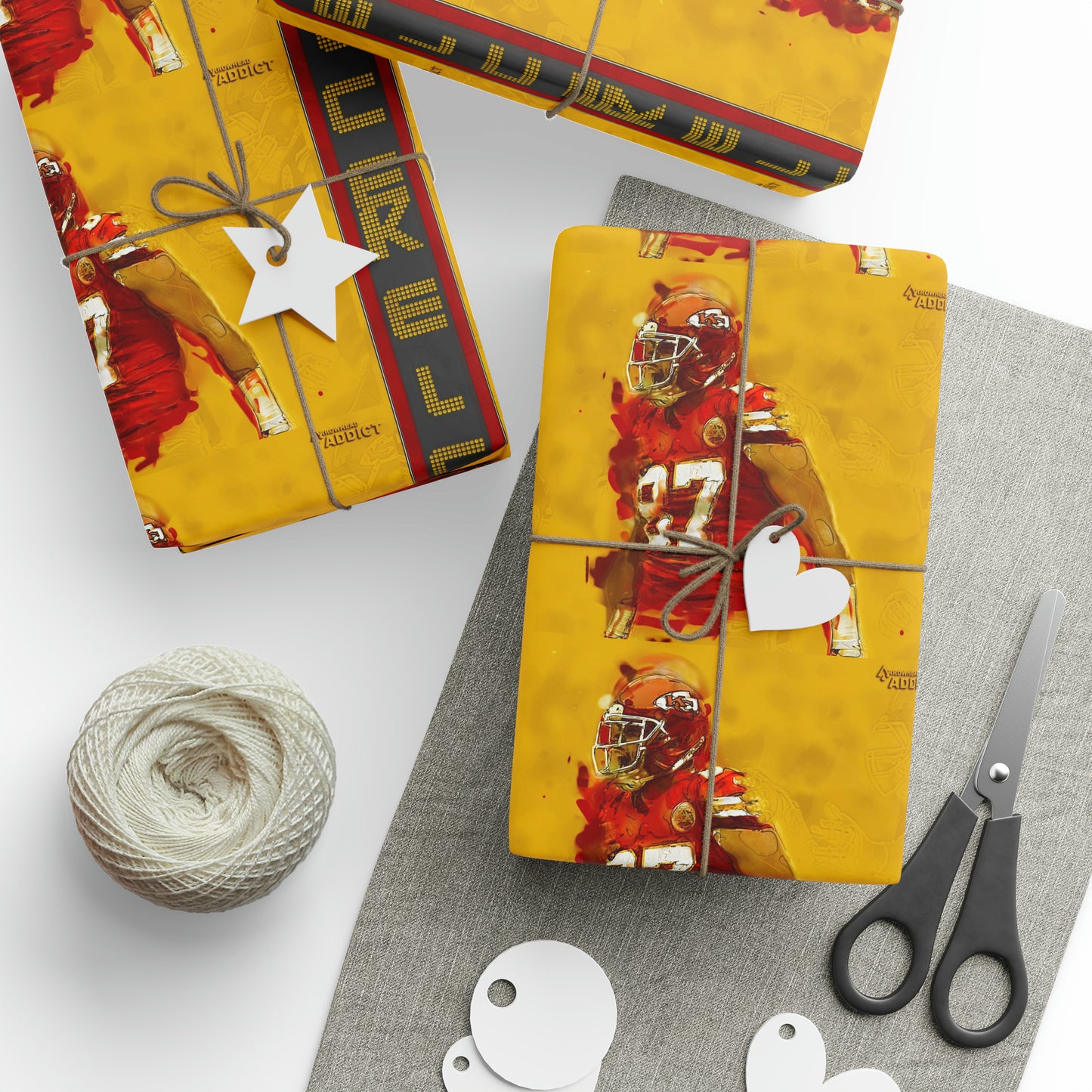 Travis Kelce Kansas City Chiefs Football Birthday Gift Wrapping Papers