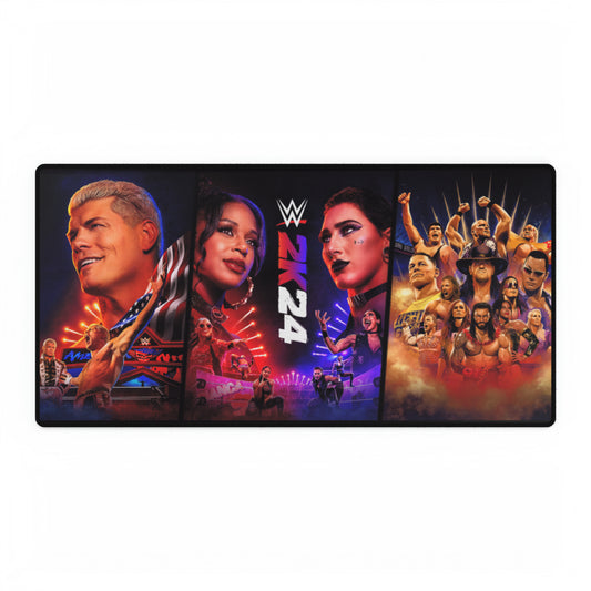 WWE 2K24 High Definition PC PS Video Game Desk Mat Mousepad Wrestling