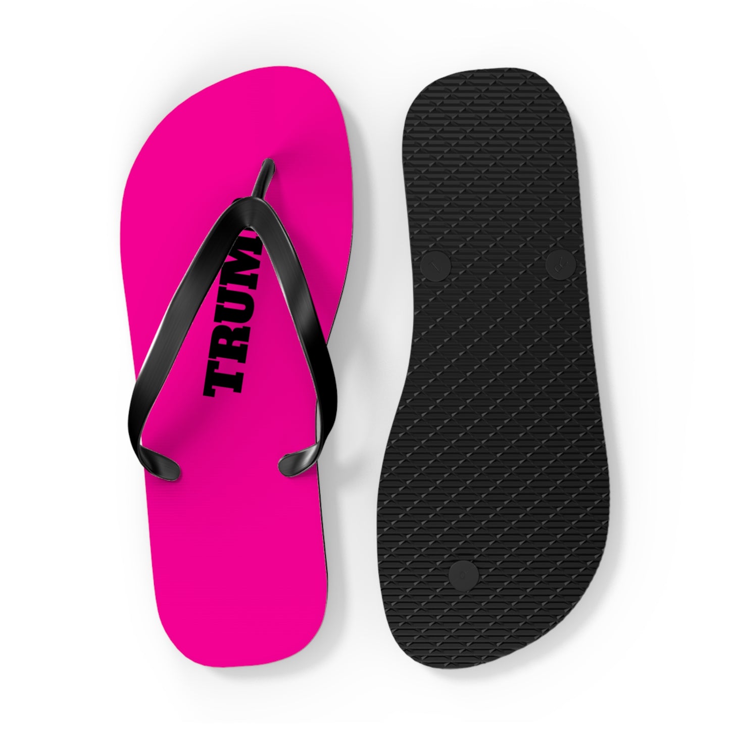 Hot Pink Trump Comfy Summer Beach Unisex Flip Flops