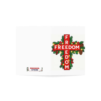 Freedom Charlie Kirk Christmas Greeting Card